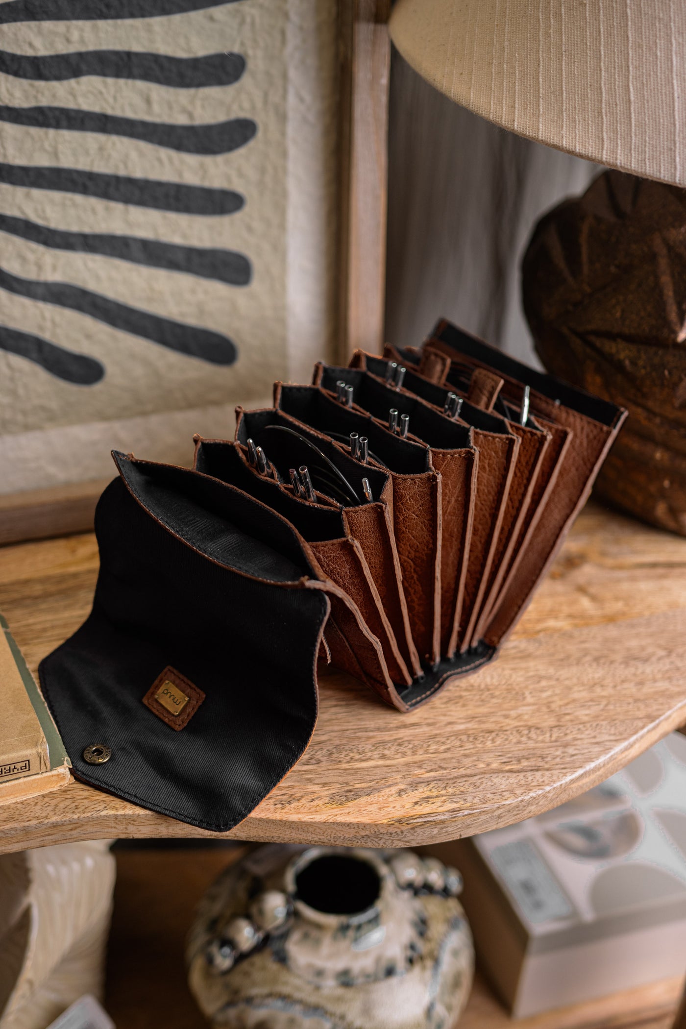 muud Betina Needle Case Needle Storage Rich Brown