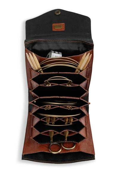 muud Betina Needle Case Needle Storage Rich Brown