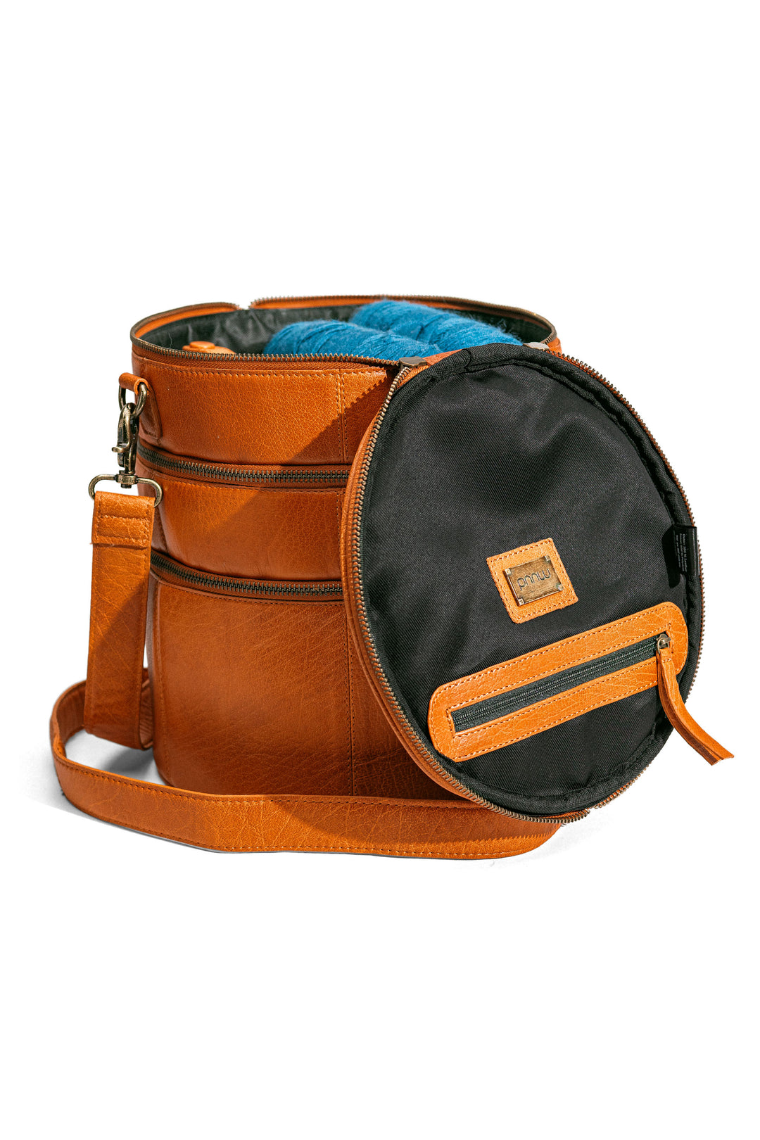 Bturn Knitting Bag | Elegant Leather Bag for Knitting | muud