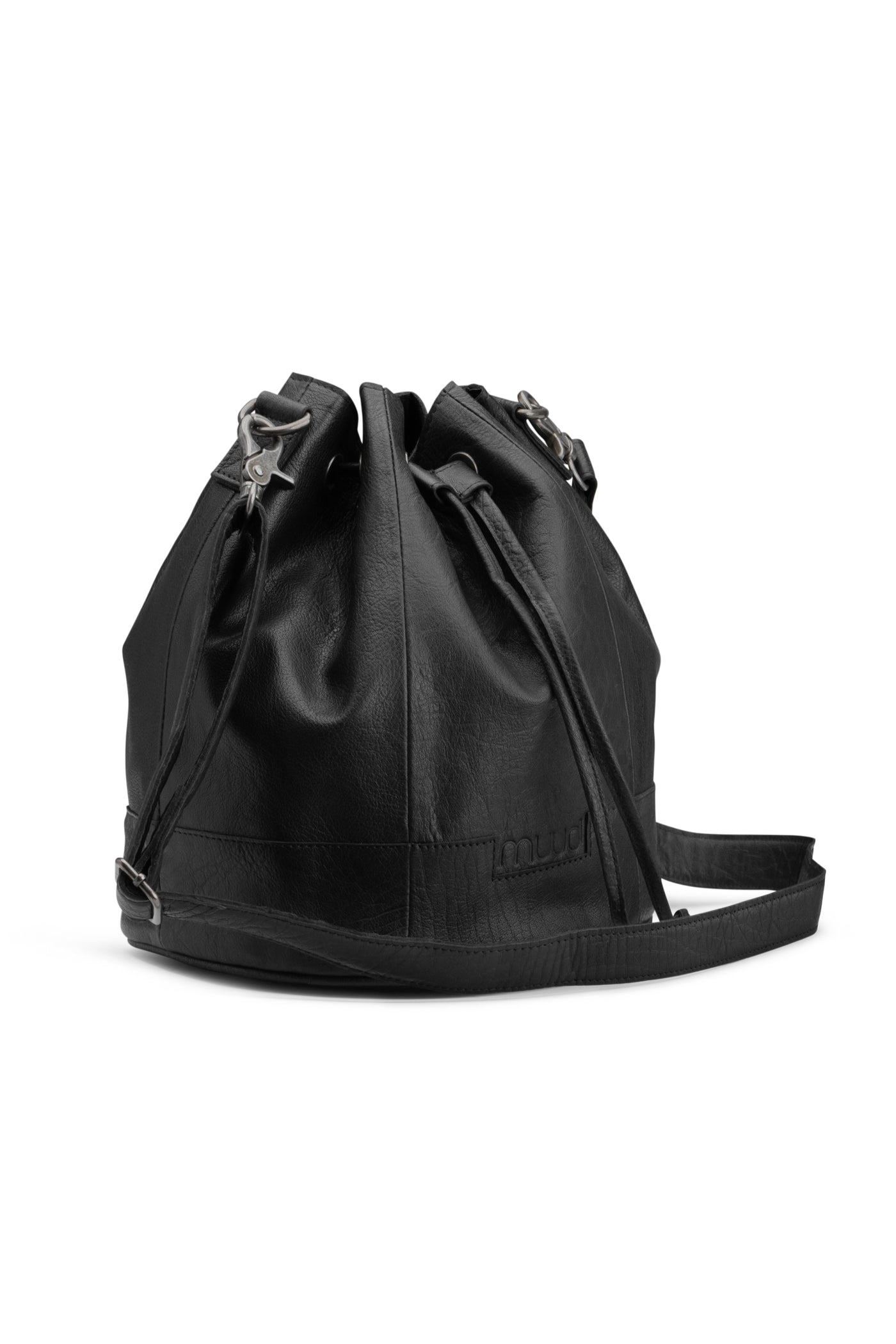 Urbancode Leather Suede Mix Shoulder Bag In Black | ModeSens