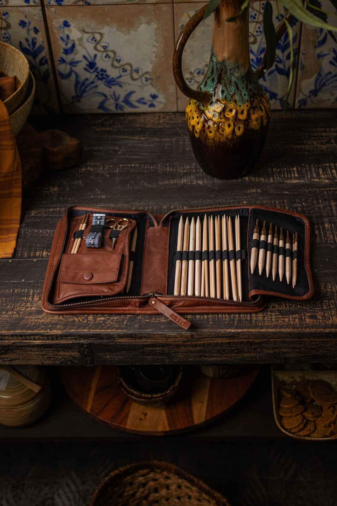 小物 todayful Leather x Mesh Coincase Cordovan Zip Coin Wallet - Cordovan - –Timeless Leather