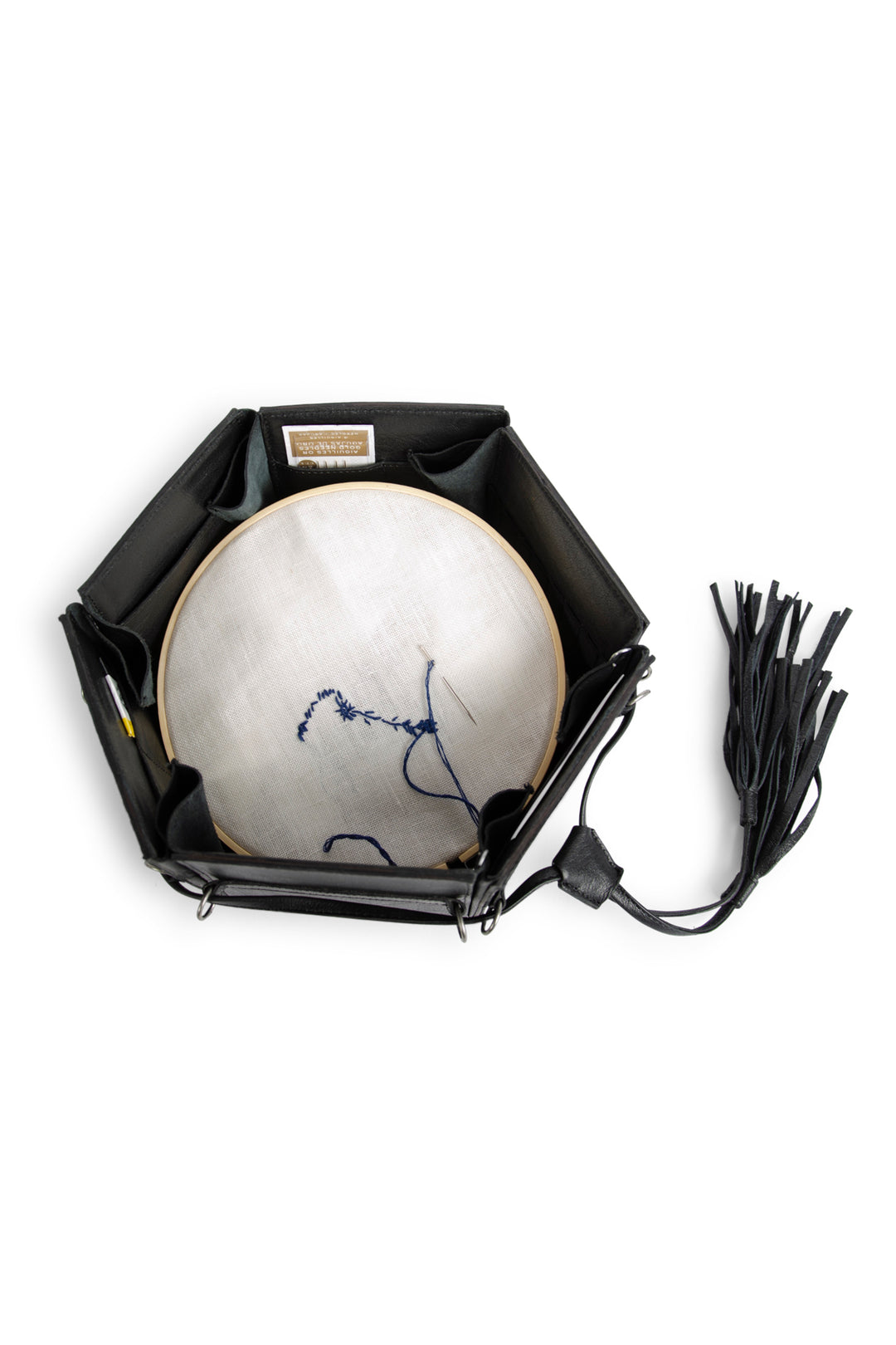 Evita Project Bag | Leather Storage Box for Crafts | muud – Muudstore