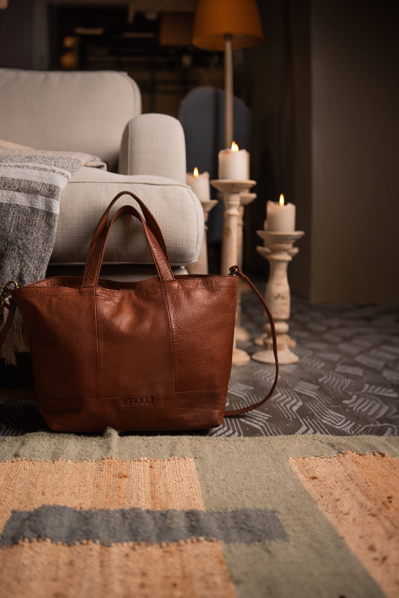 muud Hiba Project Bag Living Rich Brown