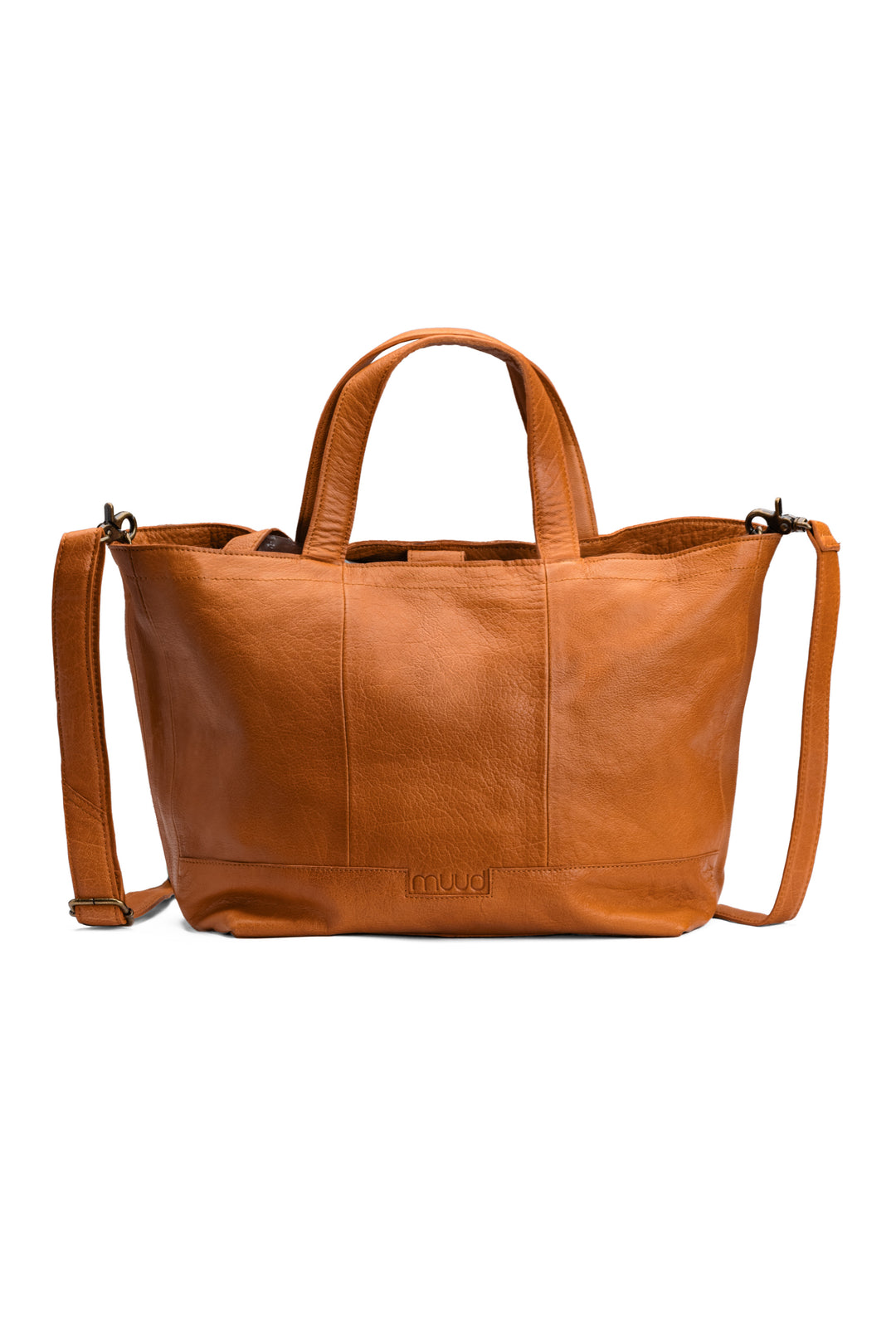 Hiba with Zip | Leather Mini-Shopper with zip | muud – Muudstore