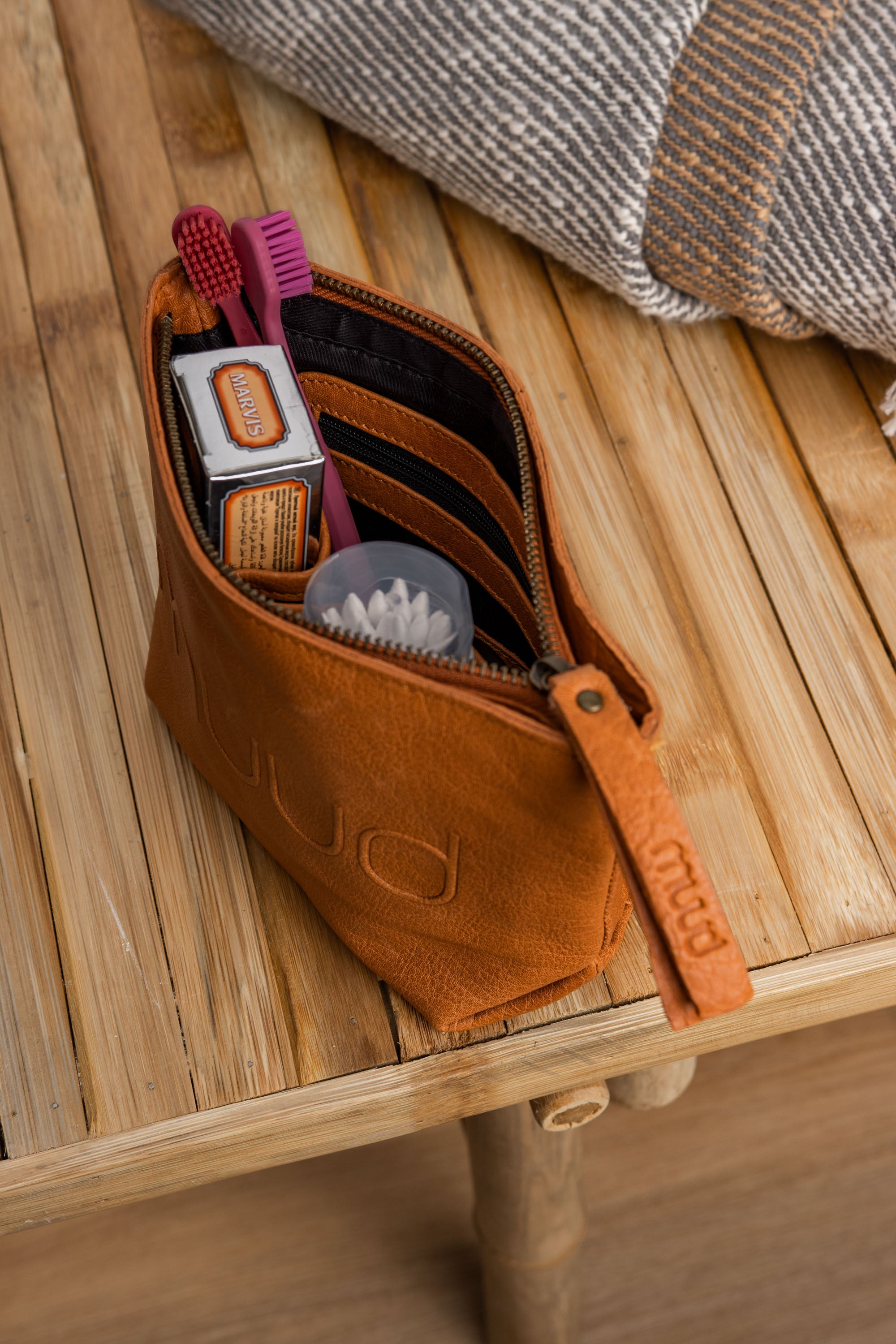 Retro-Bandage Aus Kunstleder, Stifteetui, Make-up-Tasche
