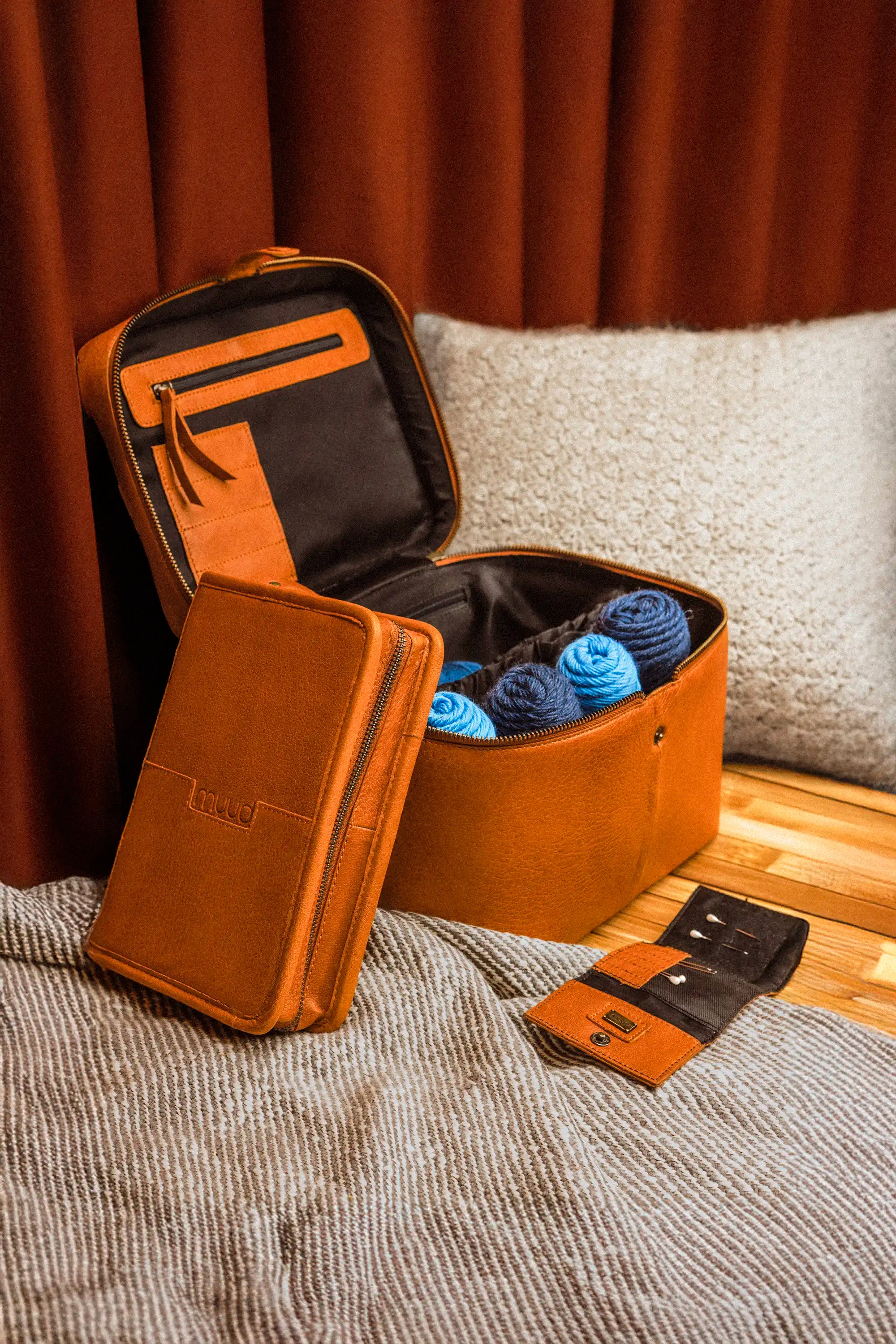 Project & Pouch Bundle | Leather Set for Projects | muud – Muudstore