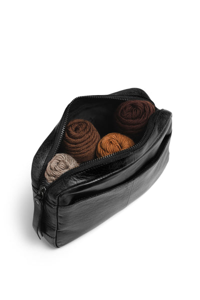 muud Sandnes Crochet Bag Organization Case Black