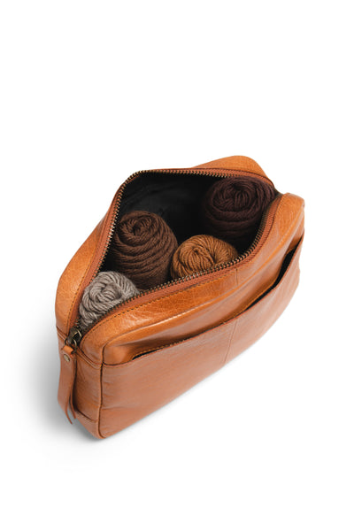 muud Sandnes Crochet Bag Organization Case Whisky
