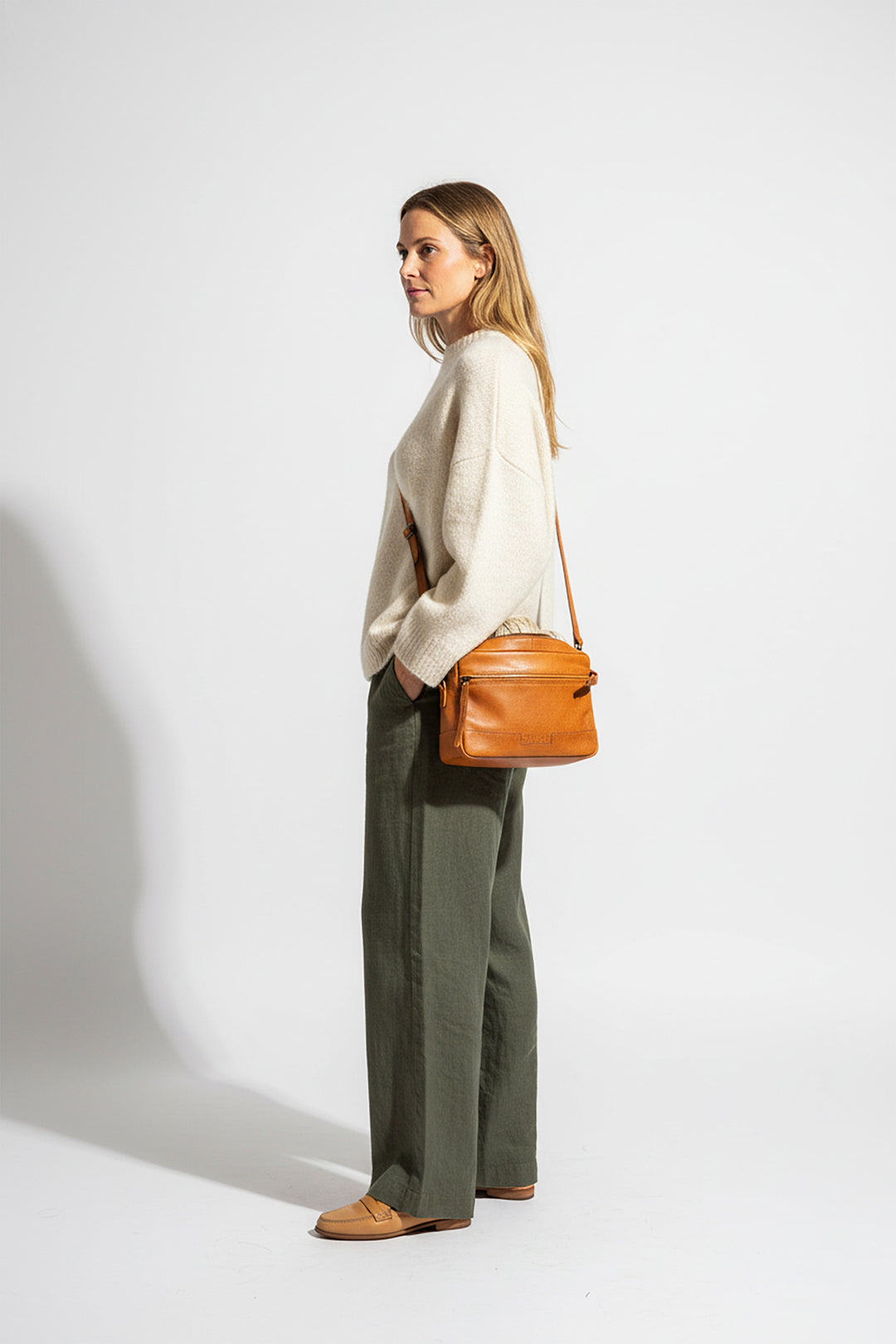 milliong バックハグ バックパック ミディアム（サンド） Sandnext Project Bag | Organised knitting storage | Muud – Muudstore
