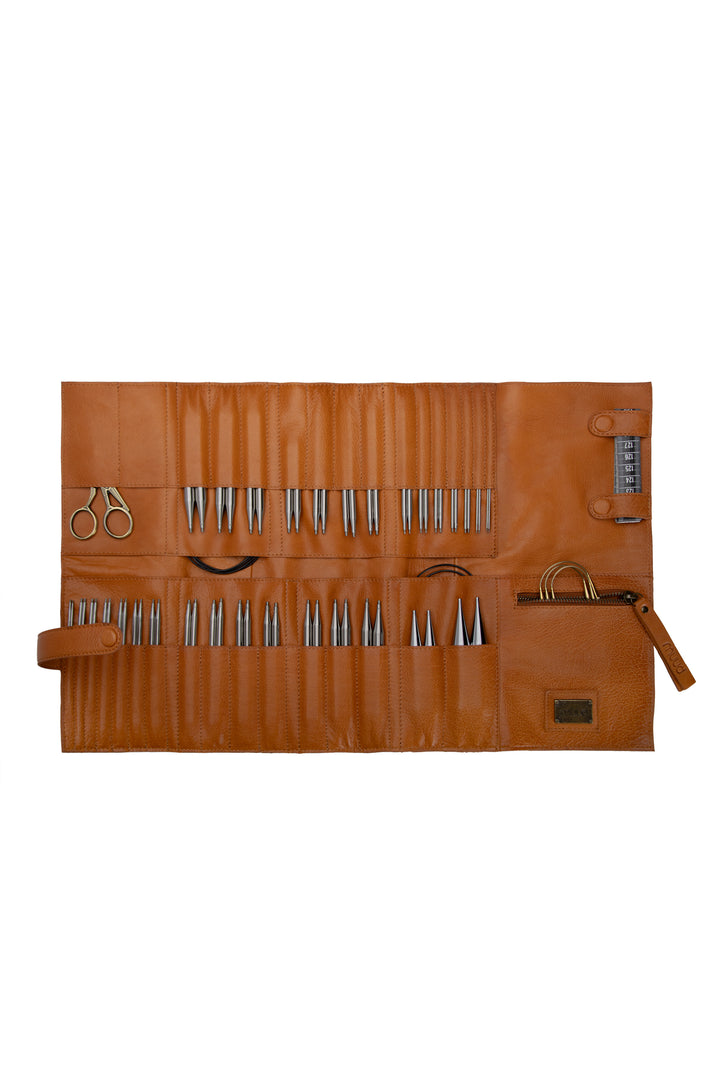 Stockholm XL | Leather knitting needle organiser | Muud – Muudstore