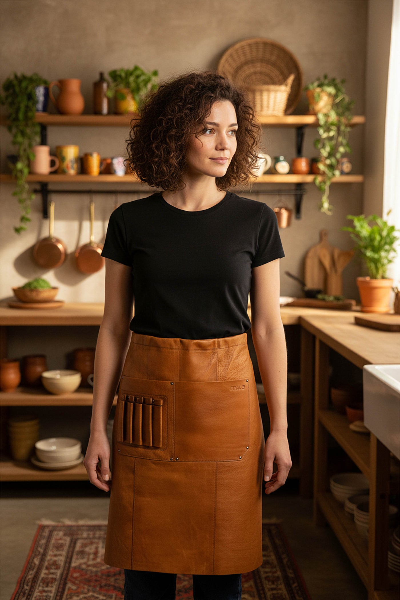 muud Sun Long apron Kampagne Whisky